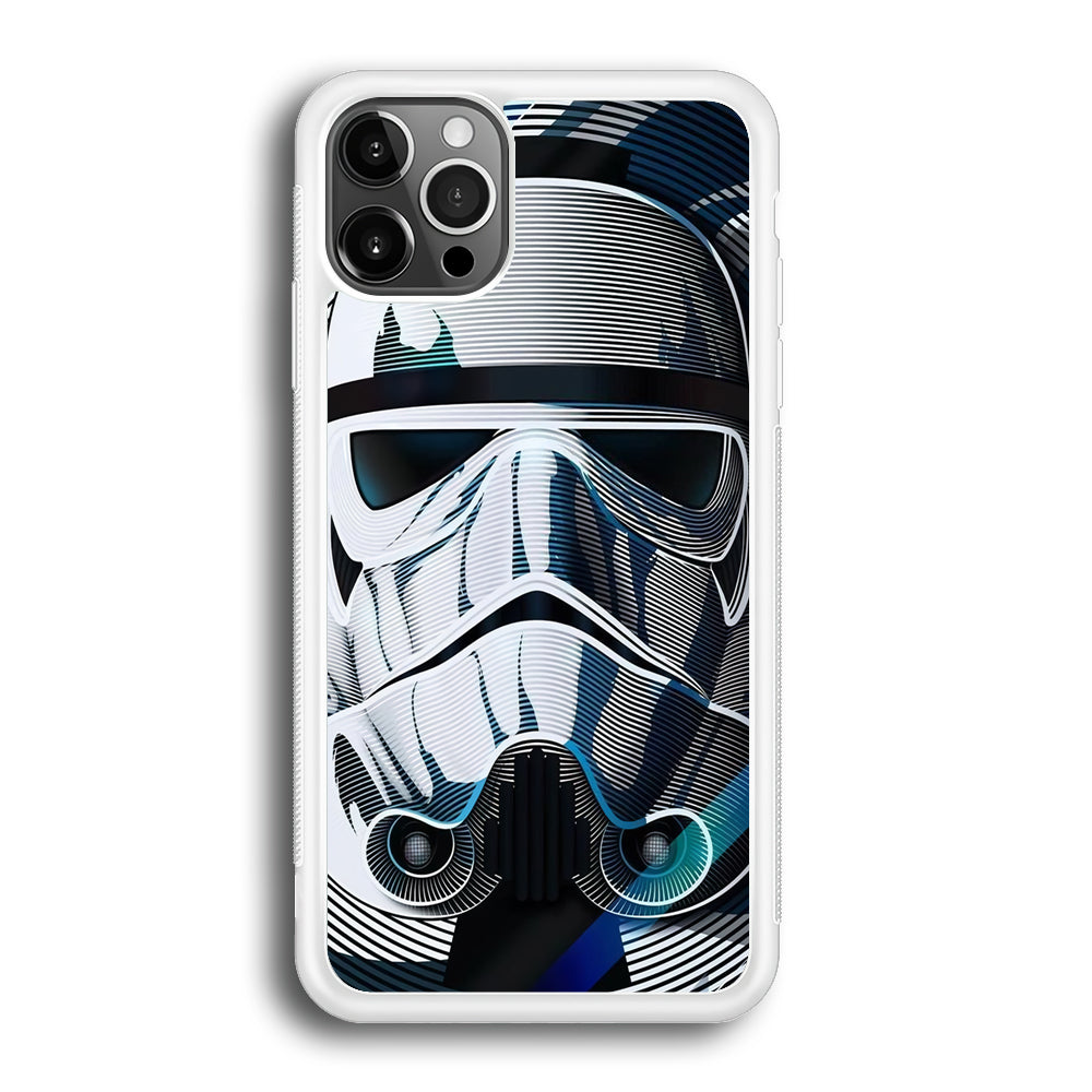 Stormtrooper Face Star Wars iPhone 12 Pro Max Case-Phone Case-Rubber White (2D Case)-Altracase