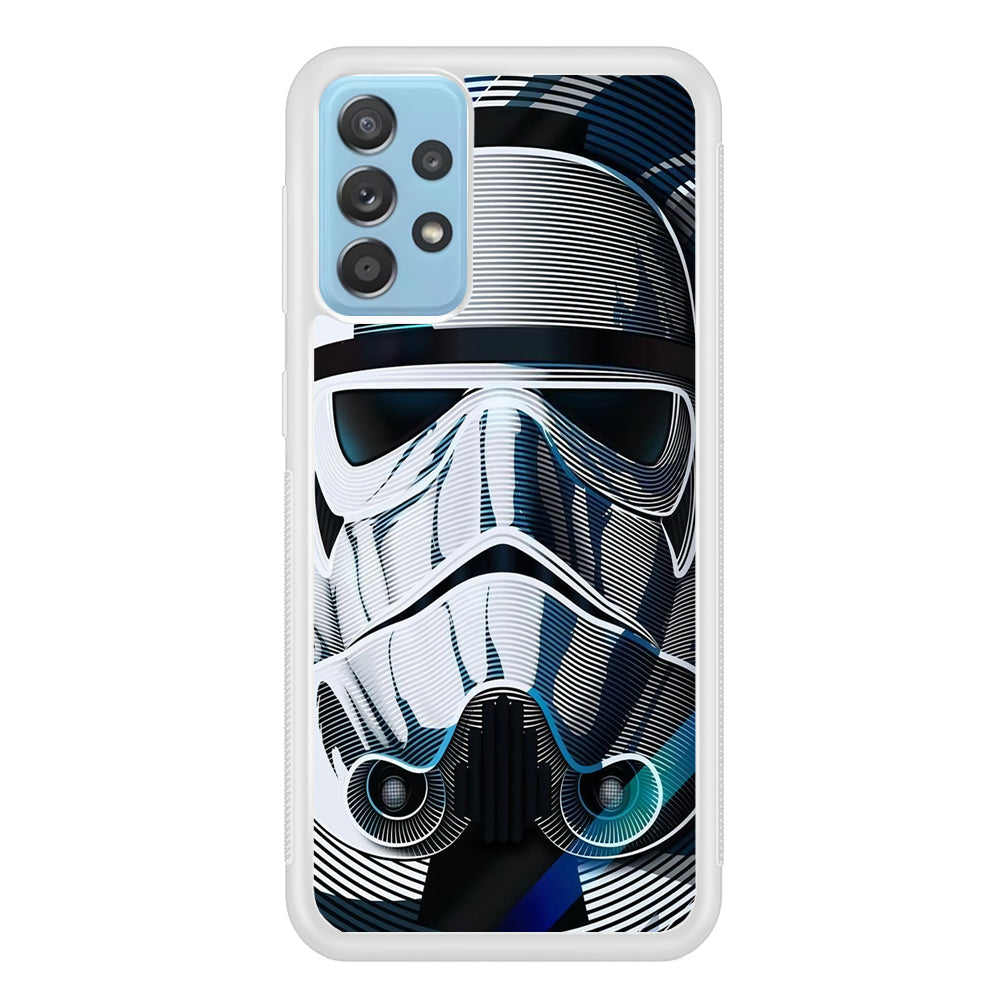 Stormtrooper Face Star Wars Samsung Galaxy A72 Case-Phone Case-Rubber White (2D Case)-Altracase