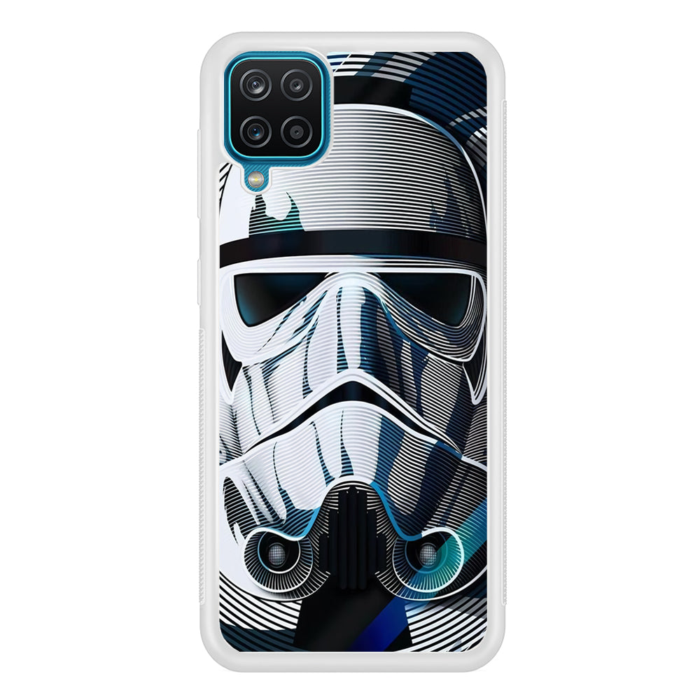 Stormtrooper Face Star Wars Samsung Galaxy A12 Case-Phone Case-Rubber White (2D Case)-Altracase