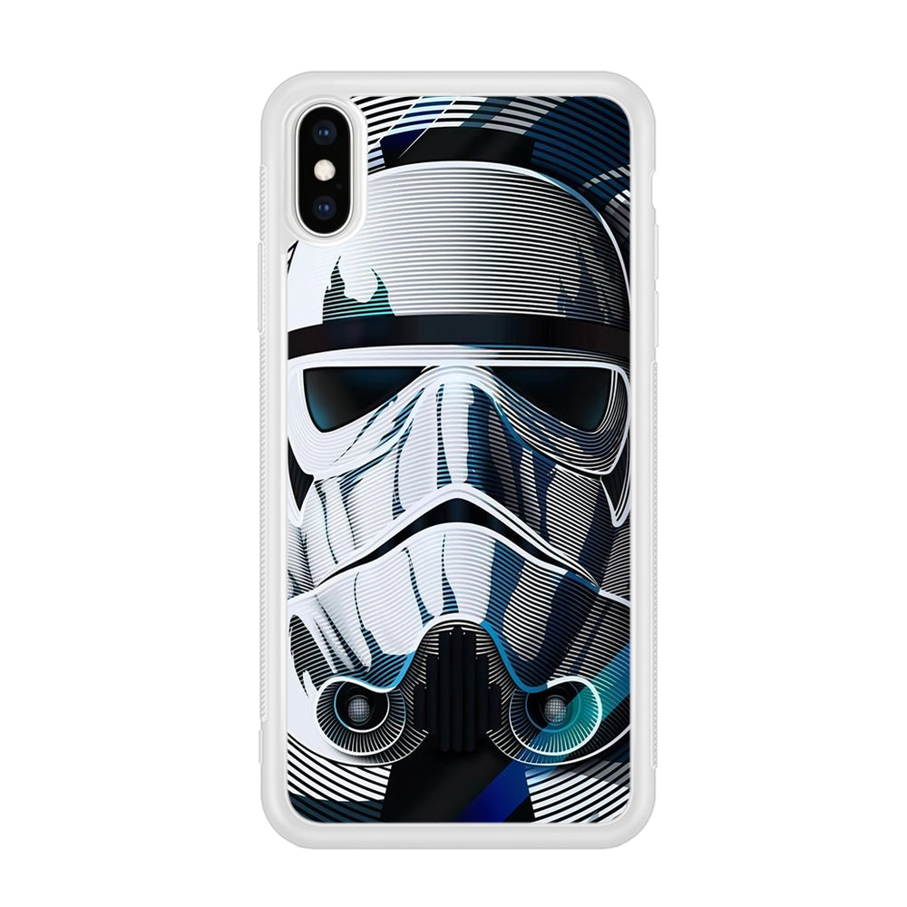 Stormtrooper Face Star Wars iPhone Xs Case-Phone Case-Rubber White (2D Case)-Altracase