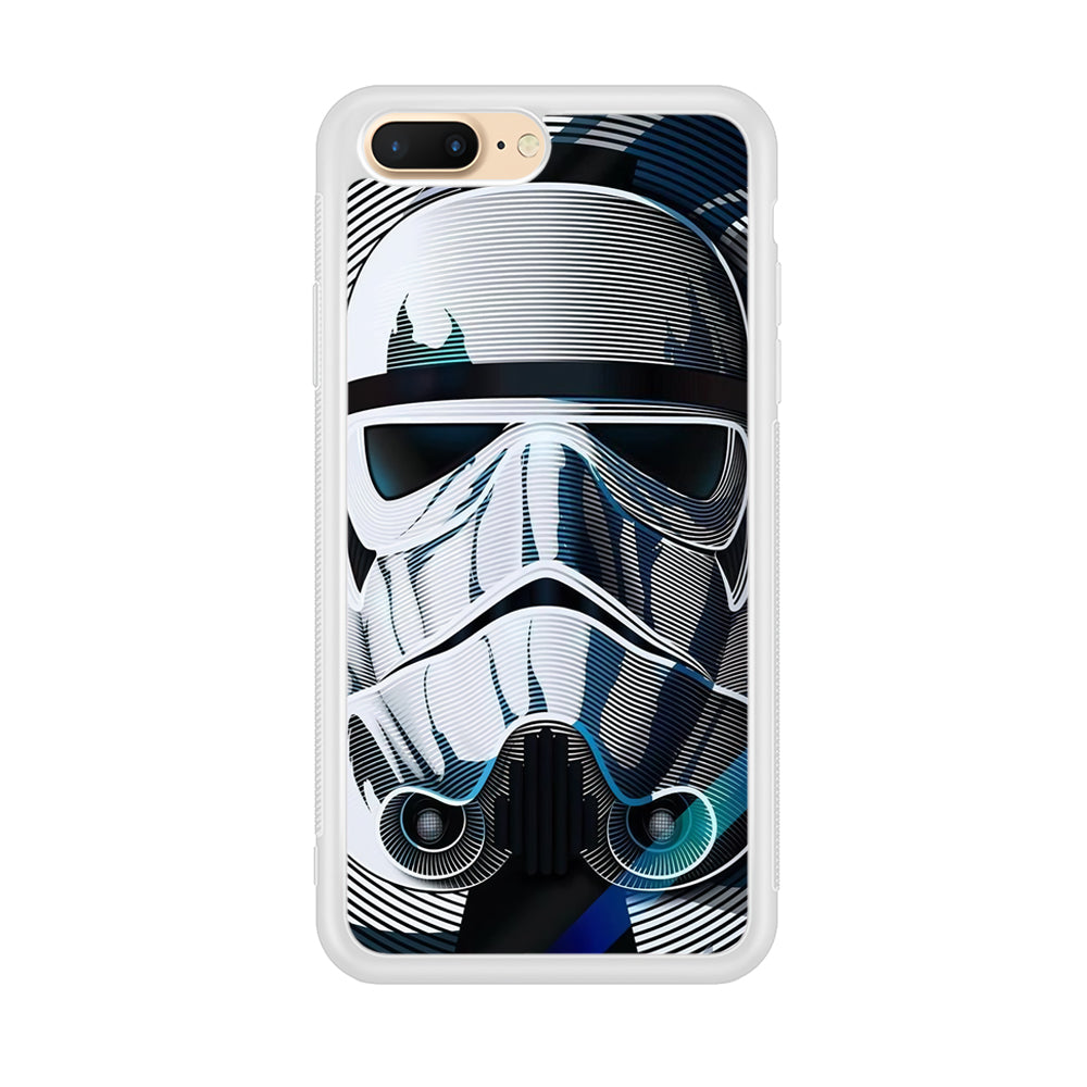 Stormtrooper Face Star Wars iPhone 8 Plus Case-Phone Case-Rubber White (2D Case)-Altracase