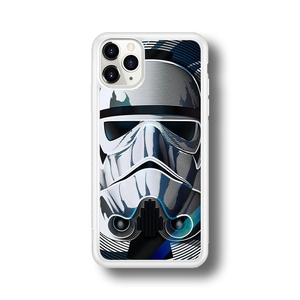 Stormtrooper Face Star Wars iPhone 11 Pro Max Case-Phone Case-Rubber White (2D Case)-Altracase