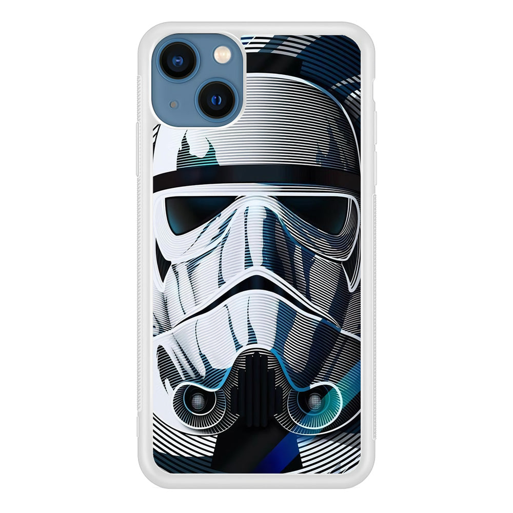 Stormtrooper Face Star Wars iPhone 13 Mini Case-Phone Case-Rubber White (2D Case)-Altracase