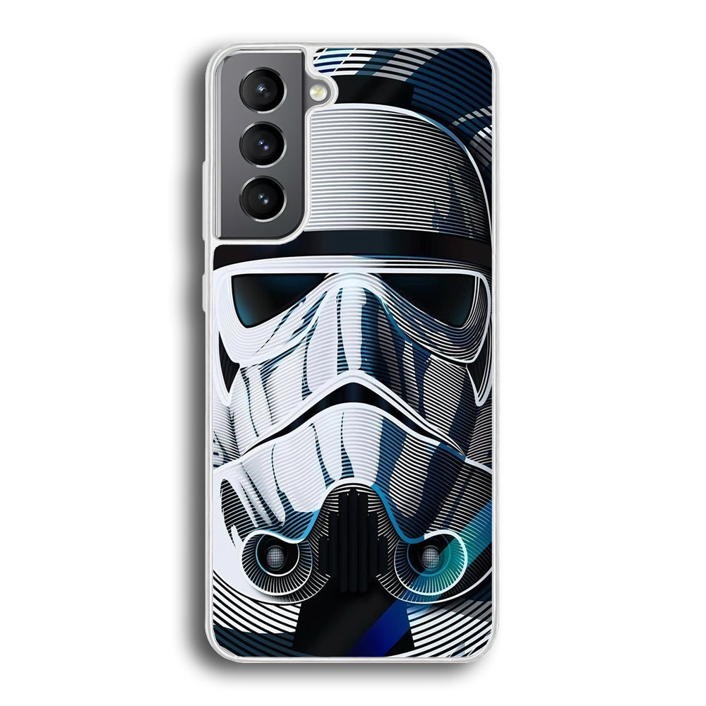 Stormtrooper Face Star Wars Samsung Galaxy S24 Plus Case-Phone Case-Rubber White (2D Case)-Altracase