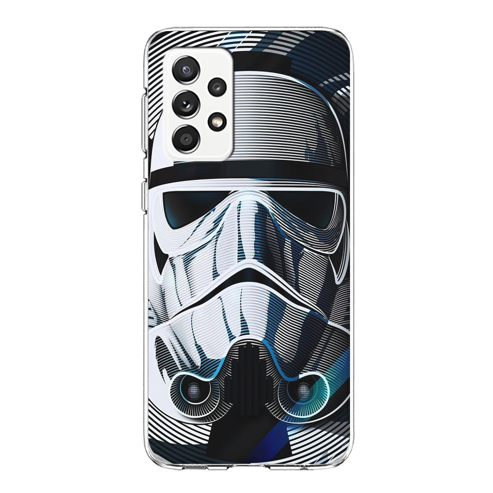 Stormtrooper Face Star Wars Samsung Galaxy A72 Case-Phone Case-Clear Soft Case-Altracase