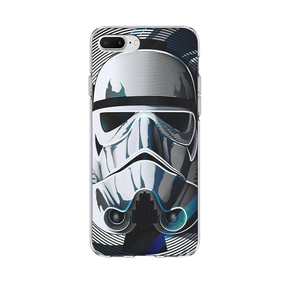 Stormtrooper Face Star Wars iPhone 8 Plus Case-Phone Case-Clear Soft Case-Altracase