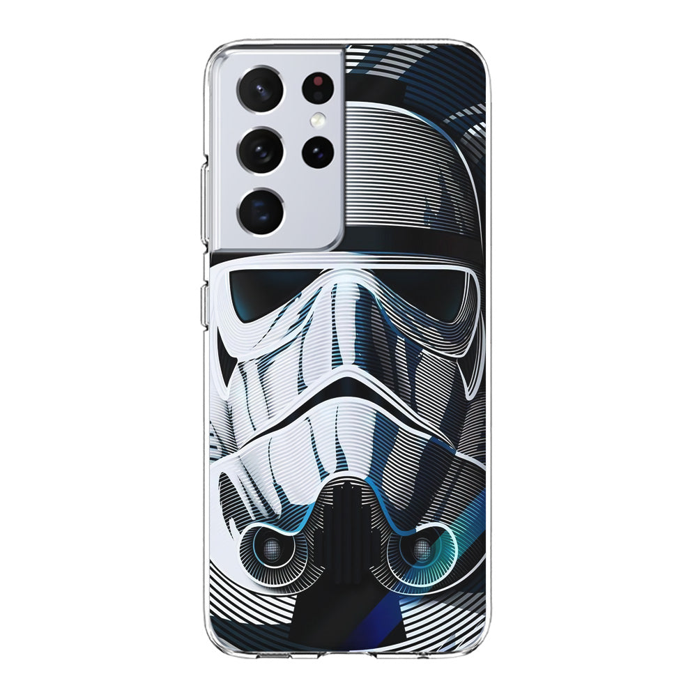 Stormtrooper Face Star Wars Samsung Galaxy S21 Ultra Case-Phone Case-Clear Soft Case-Altracase