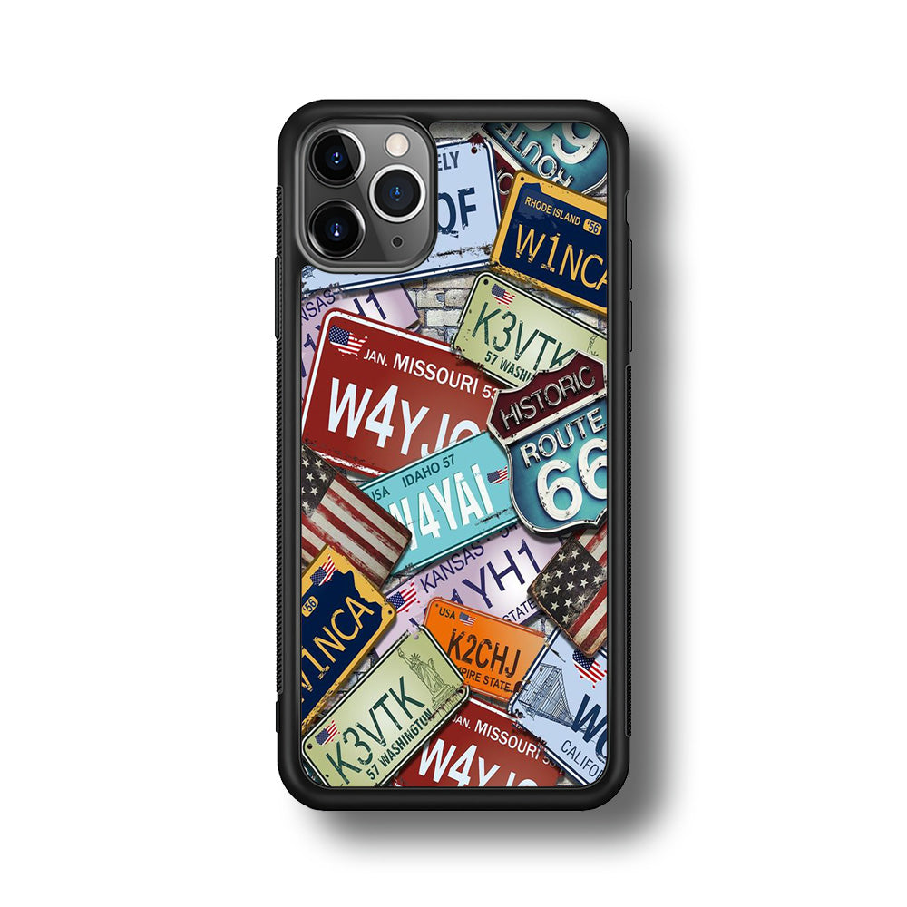 Street Signs USA iPhone 11 Pro Max Case-Phone Case-Rubber Black (2D Case)-Altracase