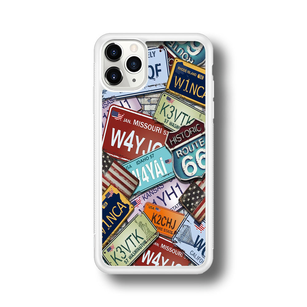 Street Signs USA iPhone 11 Pro Max Case-Phone Case-Rubber White (2D Case)-Altracase