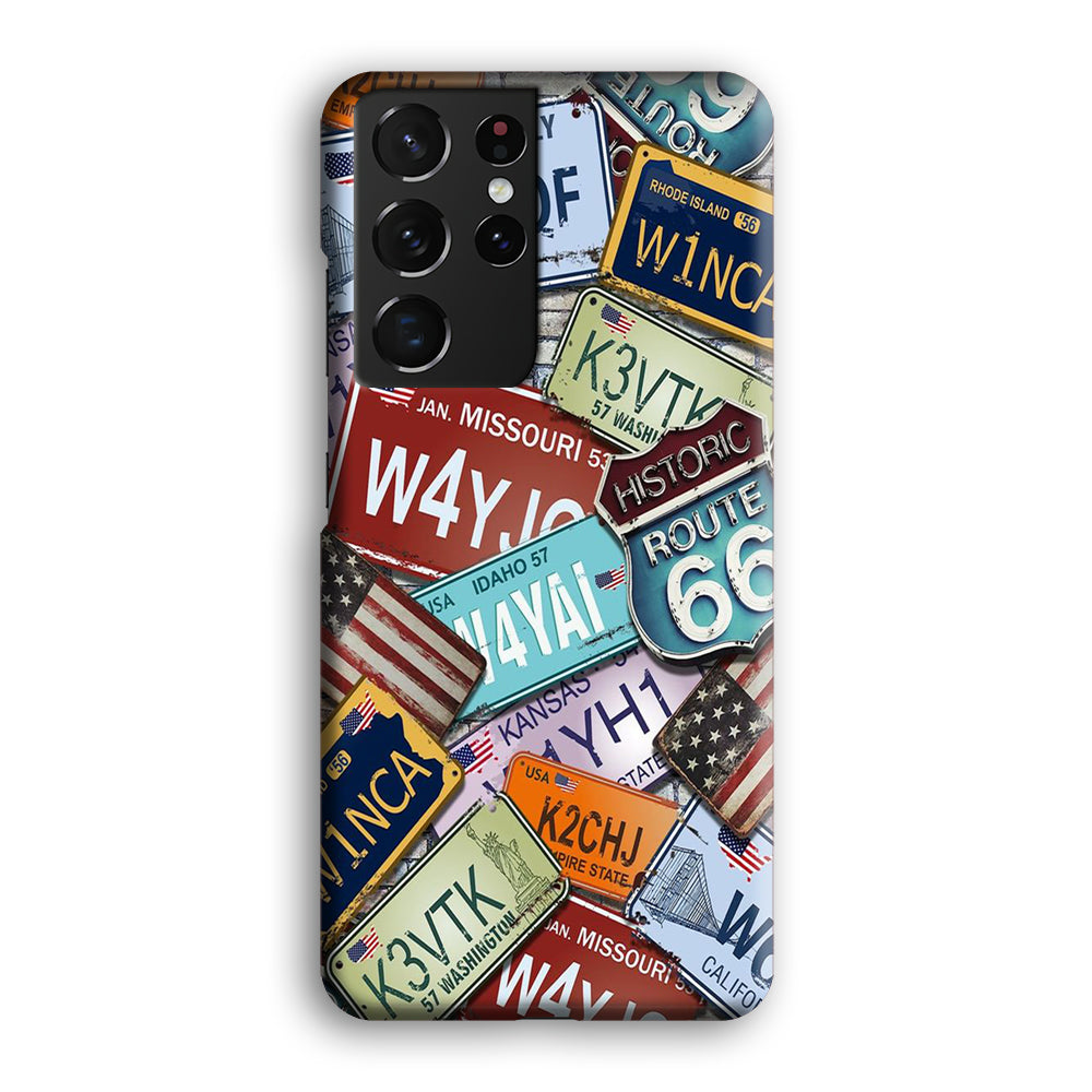 Street Signs USA Samsung Galaxy S21 Ultra Case-Phone Case-3D Case-Altracase