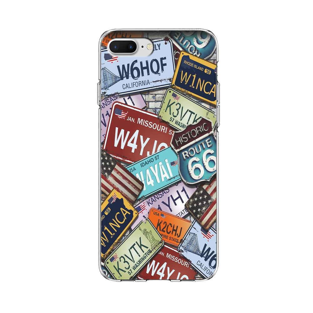 Street Signs USA iPhone 8 Plus Case-Phone Case-Clear Soft Case-Altracase