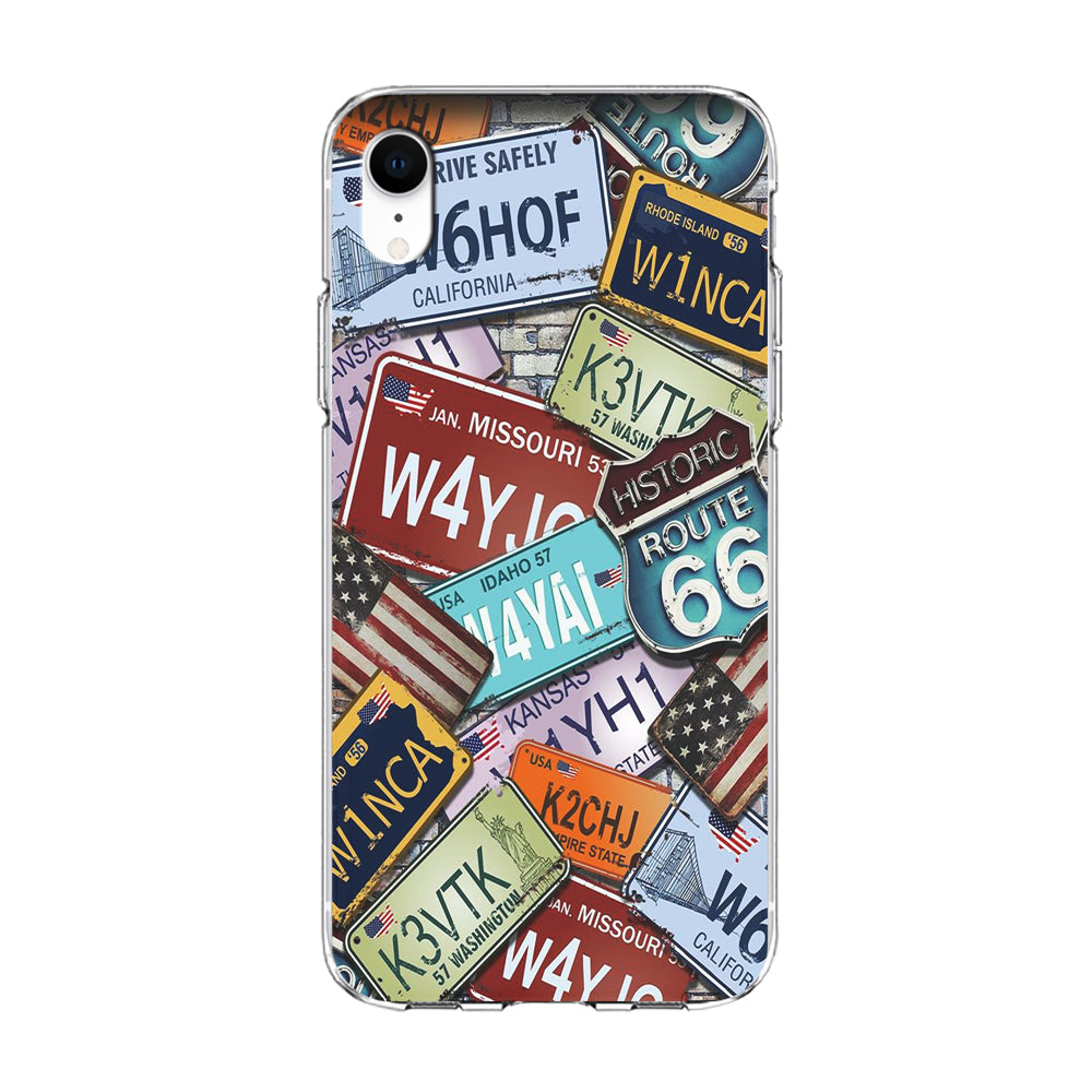Street Signs USA iPhone XR Case-Phone Case-Clear Soft Case-Altracase