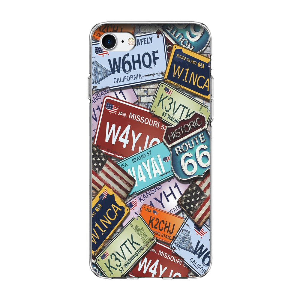 Street Signs USA iPhone 8 Case-Phone Case-Clear Soft Case-Altracase