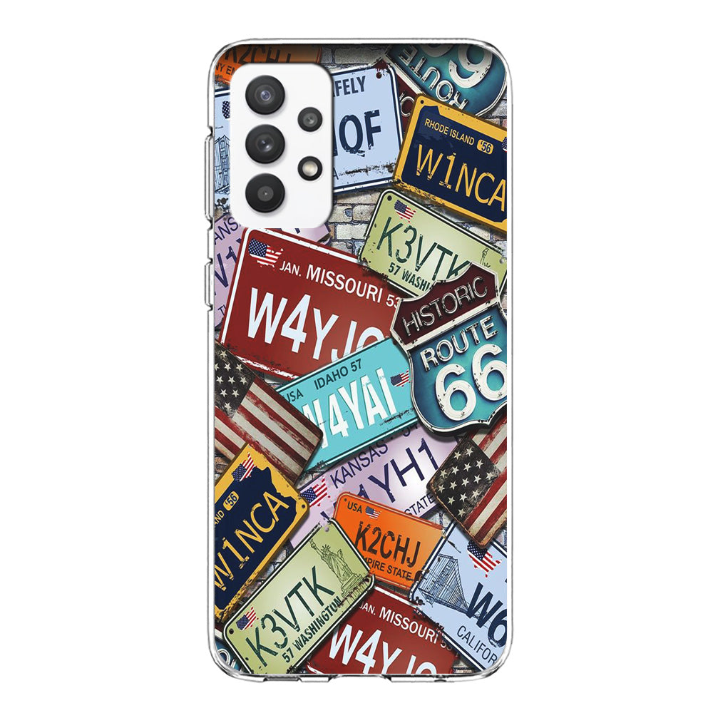 Street Signs USA Samsung Galaxy A32 Case-Phone Case-Clear Soft Case-Altracase