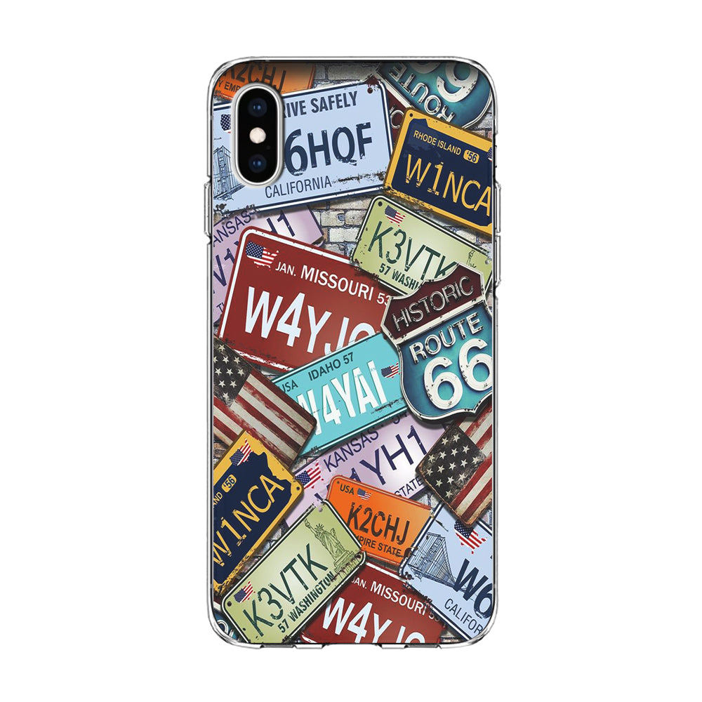 Street Signs USA iPhone Xs Case-Phone Case-Clear Soft Case-Altracase