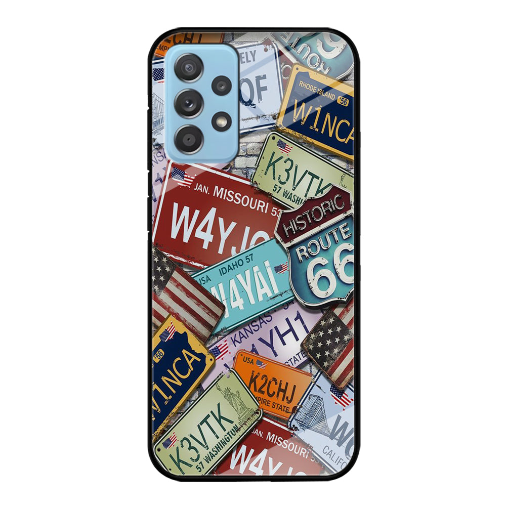 Street Signs USA Samsung Galaxy A52 Case-Phone Case-Tempered Glass Case-Altracase