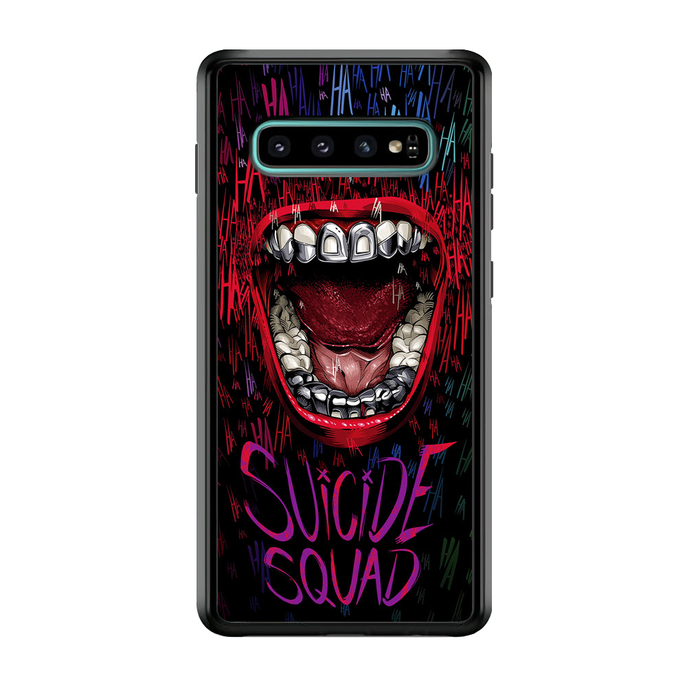 Suicide Squad Art Samsung Galaxy S10 Case-Phone Case-Rubber Black (2D Case)-Altracase