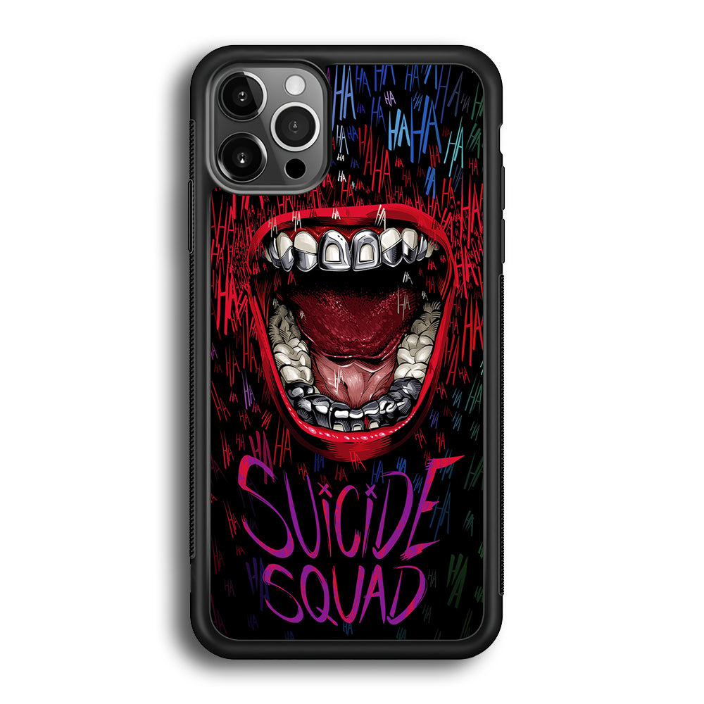 Suicide Squad Art iPhone 12 Pro Max Case-Phone Case-Rubber Black (2D Case)-Altracase
