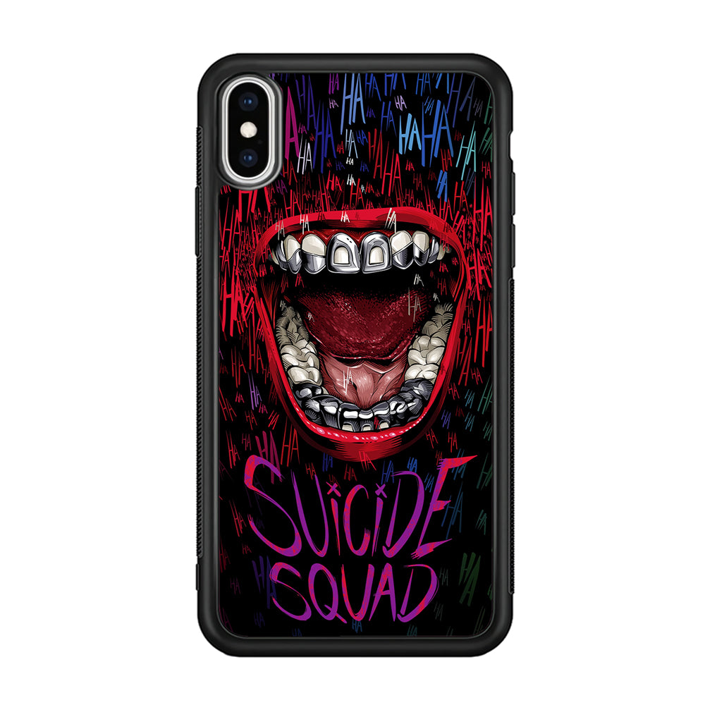 Suicide Squad Art iPhone Xs Case-Phone Case-Rubber Black (2D Case)-Altracase