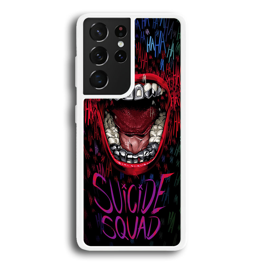 Suicide Squad Art Samsung Galaxy S21 Ultra Case-Phone Case-Rubber White (2D Case)-Altracase