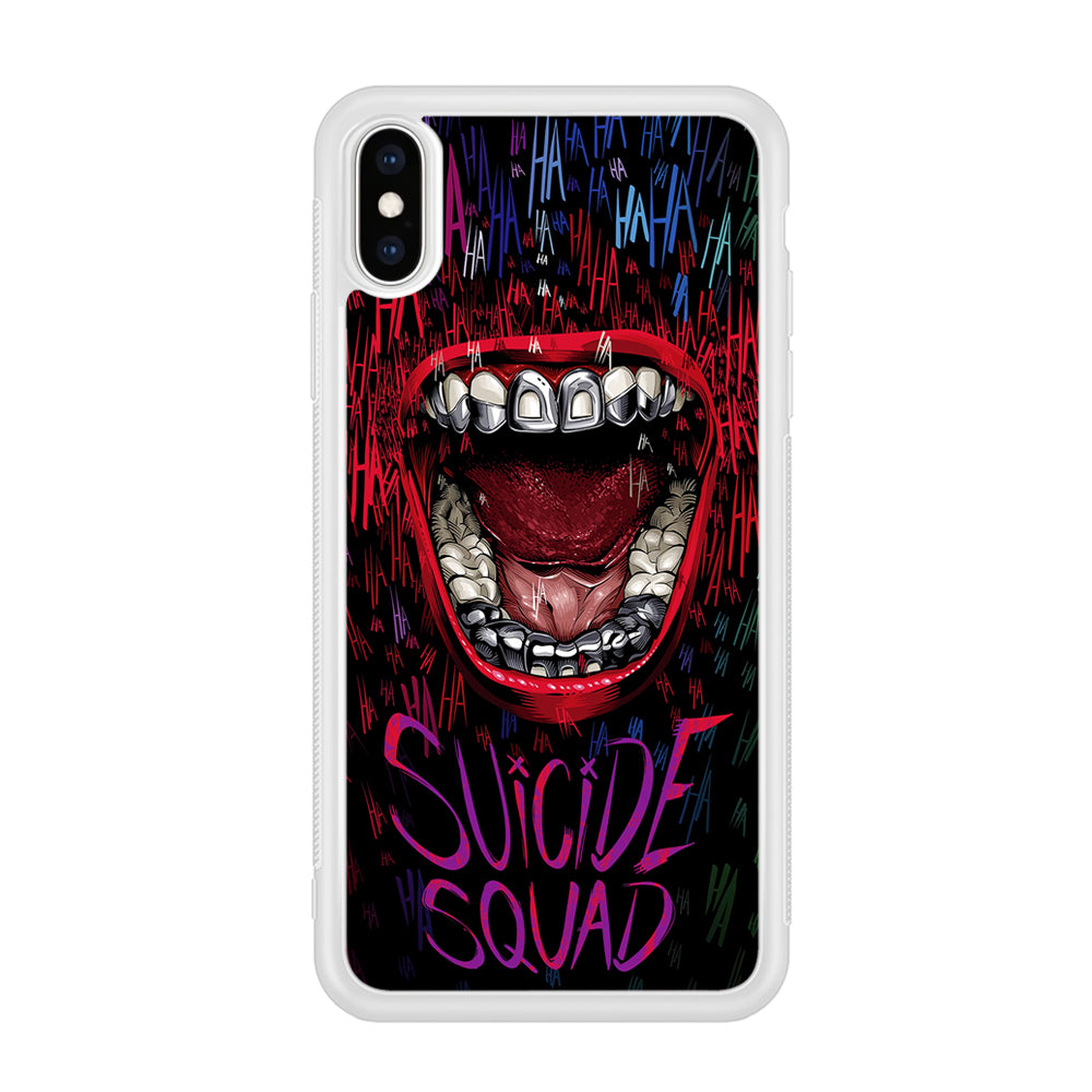 Suicide Squad Art iPhone Xs Case-Phone Case-Rubber White (2D Case)-Altracase