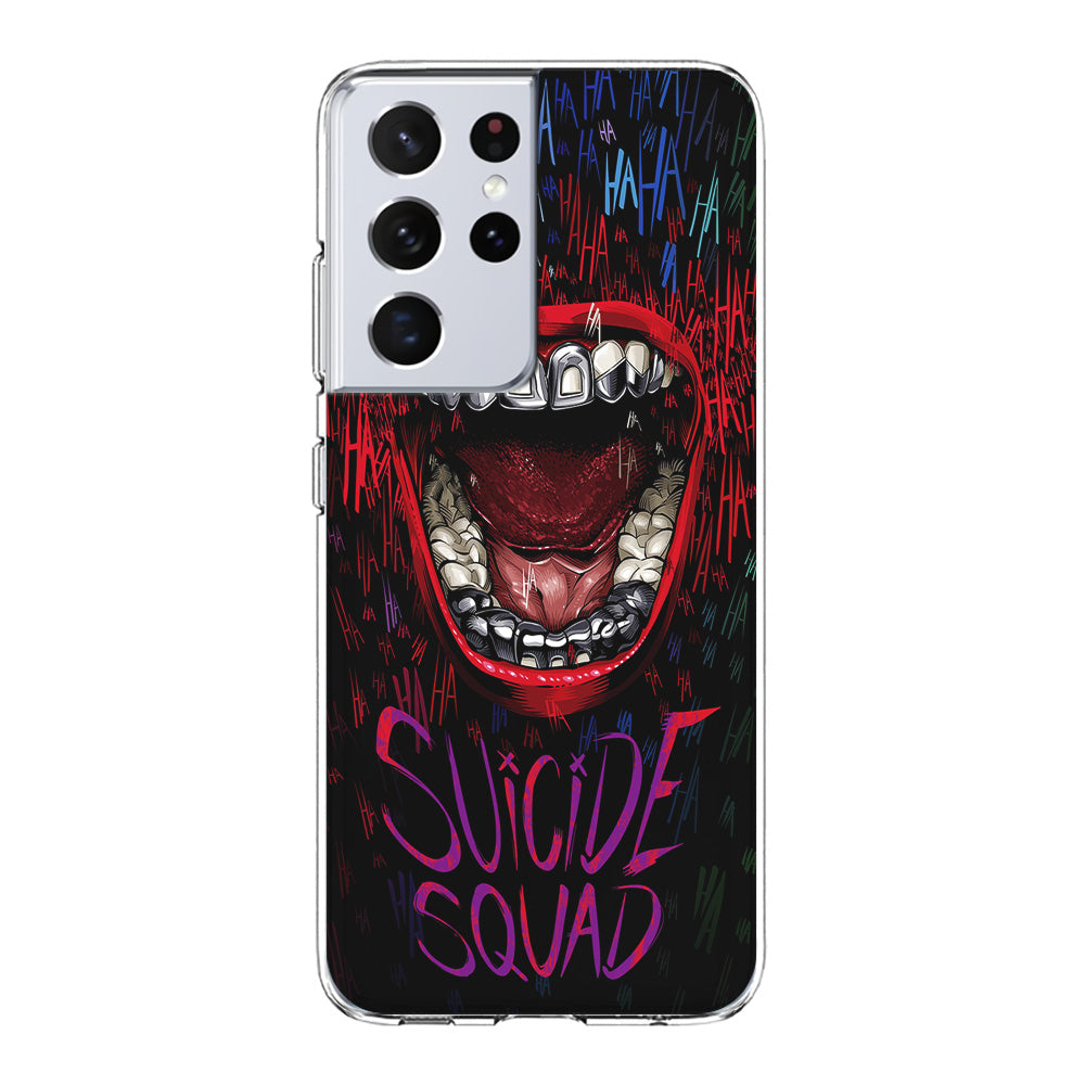 Suicide Squad Art Samsung Galaxy S21 Ultra Case-Phone Case-Clear Soft Case-Altracase