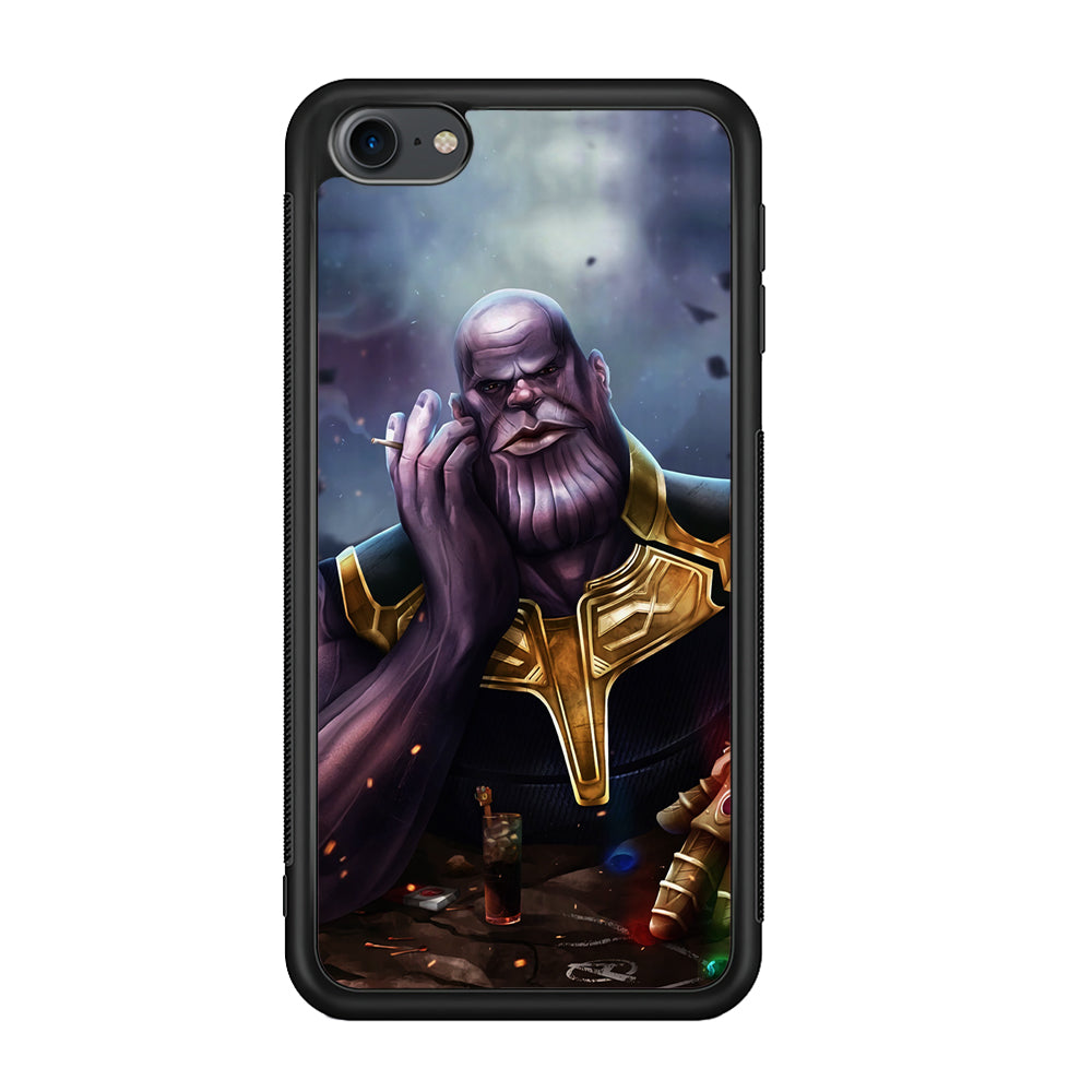Thanos Chill iPod Touch 6 Case-Phone Case-Rubber White (2D Case)-Altracase