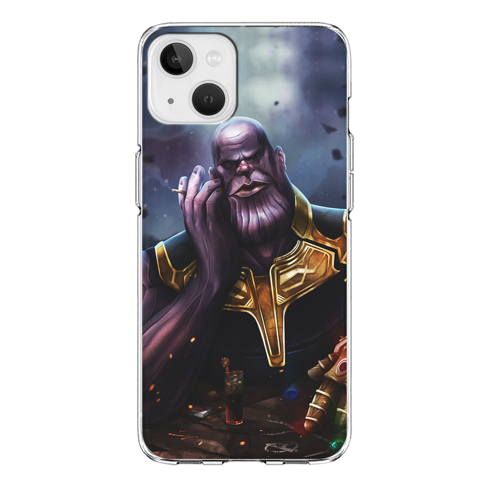Thanos Chill iPhone 13 Mini Case-Phone Case-Clear Soft Case-Altracase