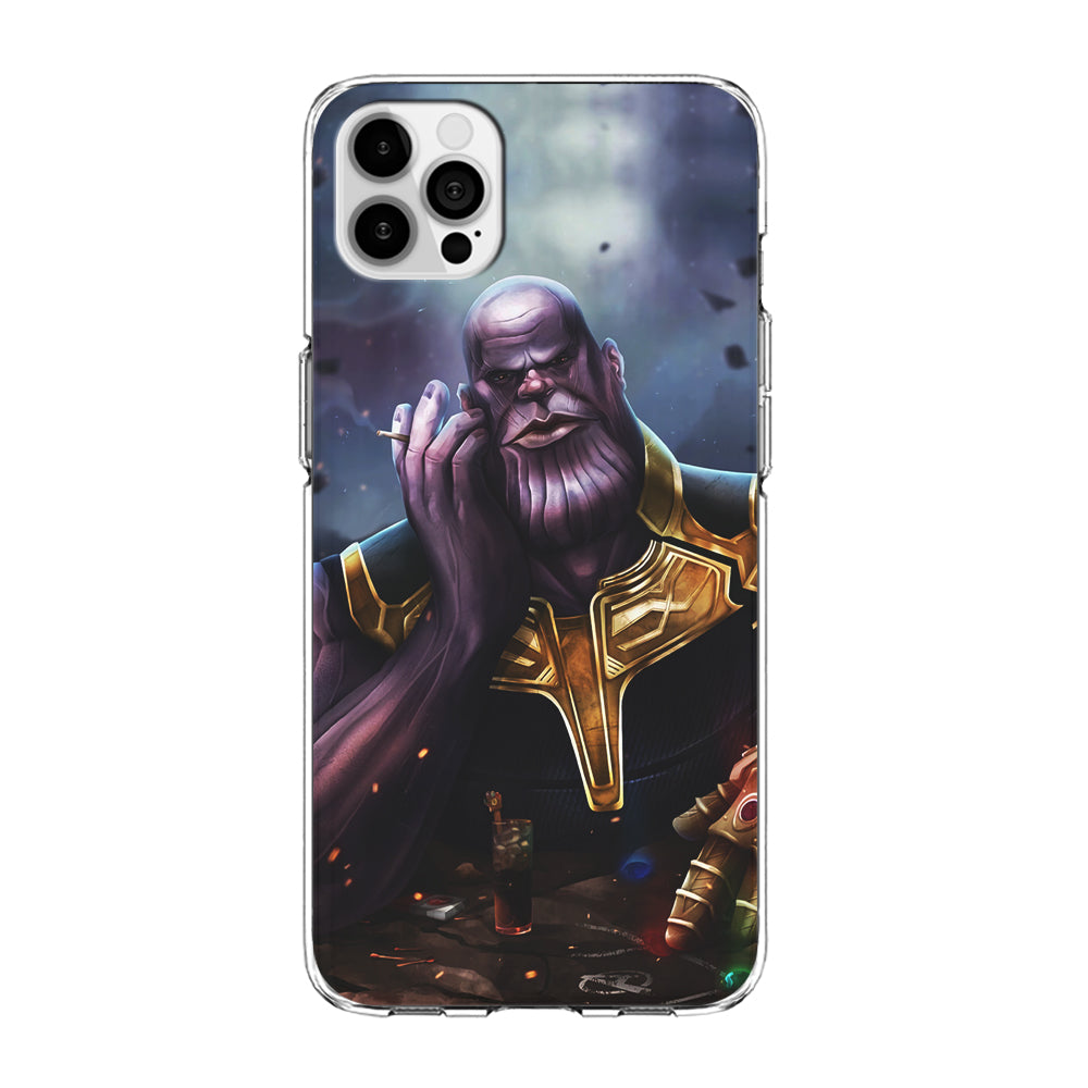 Thanos Chill iPhone 15 Pro Max Case-Phone Case-Clear Soft Case-Altracase