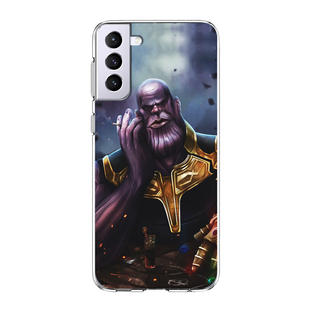 Thanos Chill Samsung Galaxy S23 Case-Phone Case-Clear Soft Case-Altracase