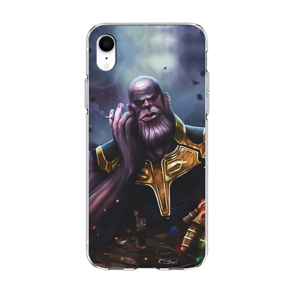 Thanos Chill iPhone XR Case-Phone Case-Clear Soft Case-Altracase