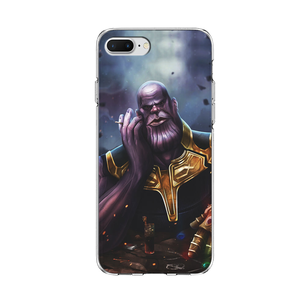 Thanos Chill iPhone 8 Plus Case-Phone Case-Clear Soft Case-Altracase