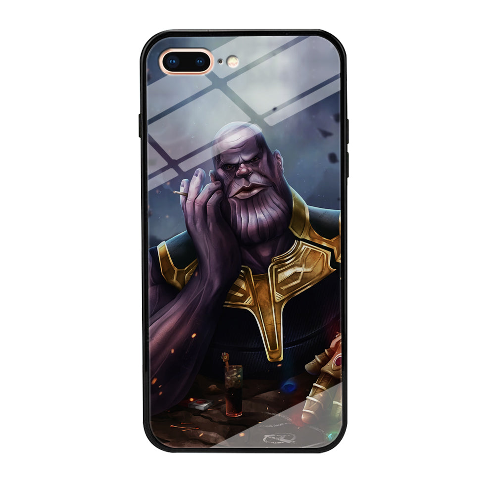 Thanos Chill iPhone 8 Plus Case-Phone Case-Tempered Glass Case-Altracase