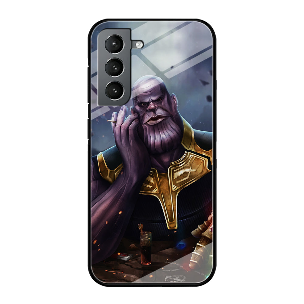 Thanos Chill Samsung Galaxy S23 Case-Phone Case-Tempered Glass Case-Altracase