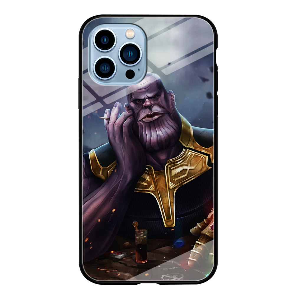 Thanos Chill iPhone 15 Pro Case-Phone Case-Tempered Glass Case-Altracase