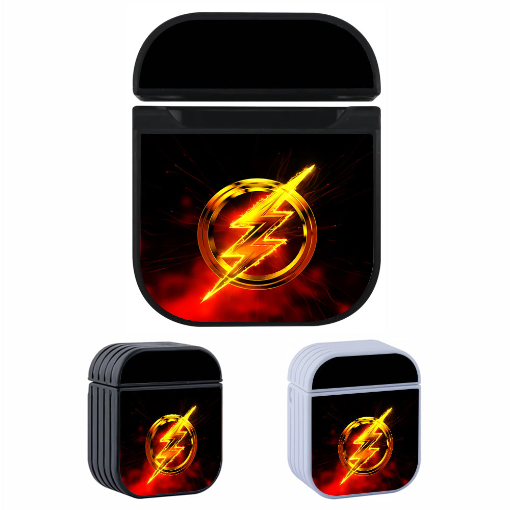 The Flash Logo Awesome Hard Plastic Case Cover For Apple Airpods-AirPod Case-Altracase