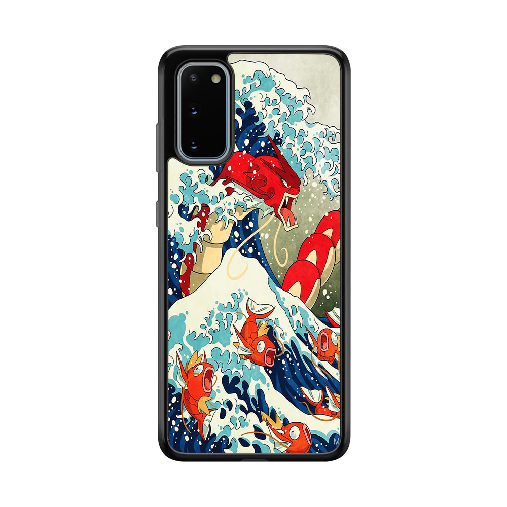 The Great Wave Gyarados Samsung Galaxy S20 Case-Phone Case-Rubber Black (2D Case)-Altracase