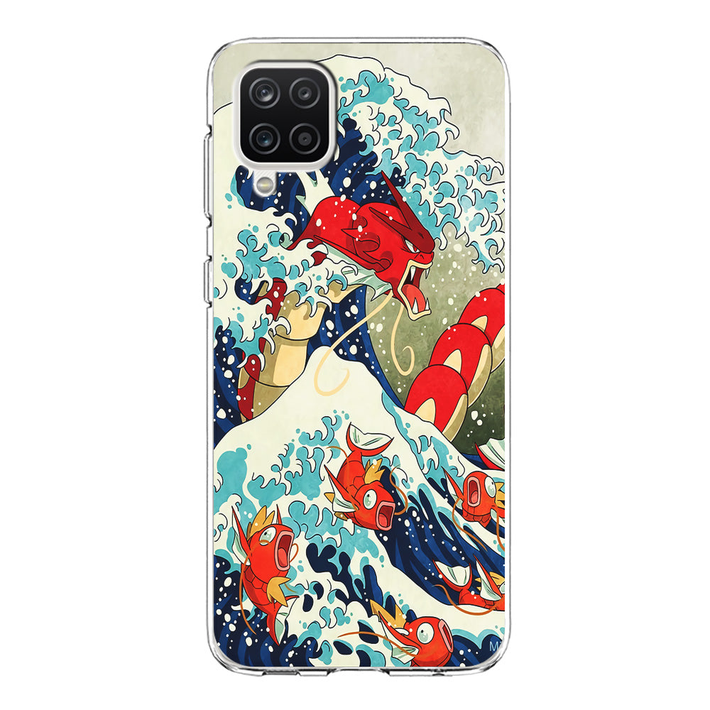 The Great Wave Gyarados Samsung Galaxy A12 Case-Phone Case-Clear Soft Case-Altracase