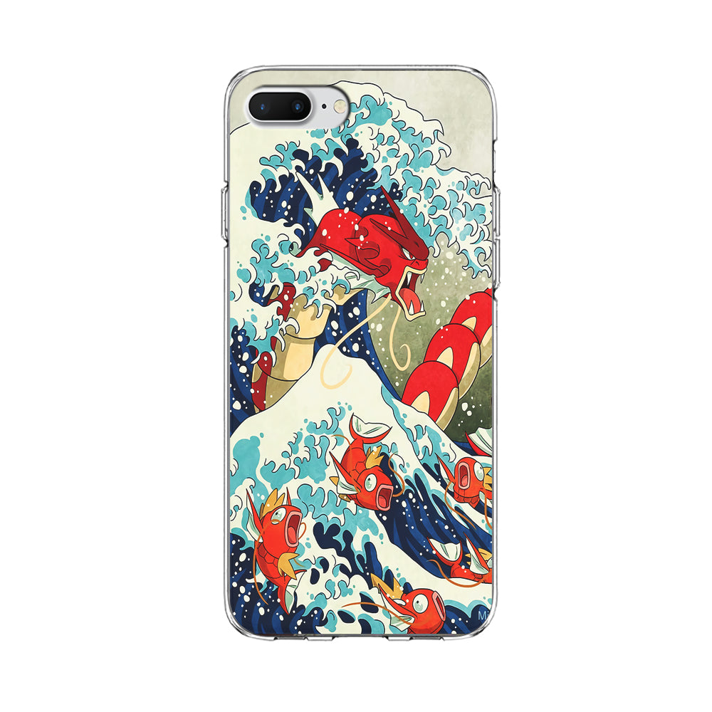 The Great Wave Gyarados iPhone 8 Plus Case-Phone Case-Clear Soft Case-Altracase