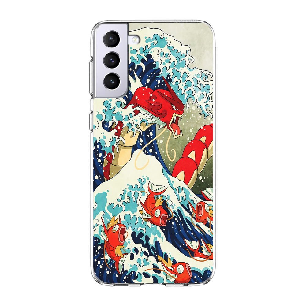 The Great Wave Gyarados Samsung Galaxy S22 Plus Case-Phone Case-Clear Soft Case-Altracase