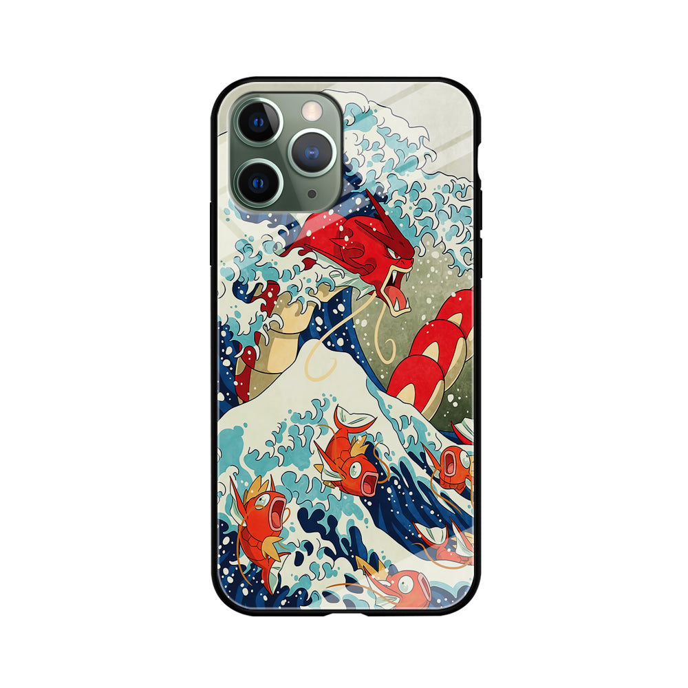 The Great Wave Gyarados iPhone 11 Pro Max Case-Phone Case-Tempered Glass Case-Altracase