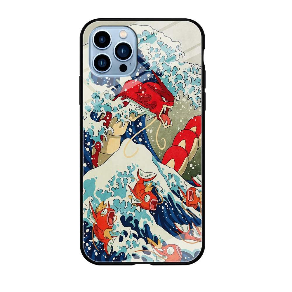 The Great Wave Gyarados iPhone 12 Pro Max Case-Phone Case-Tempered Glass Case-Altracase