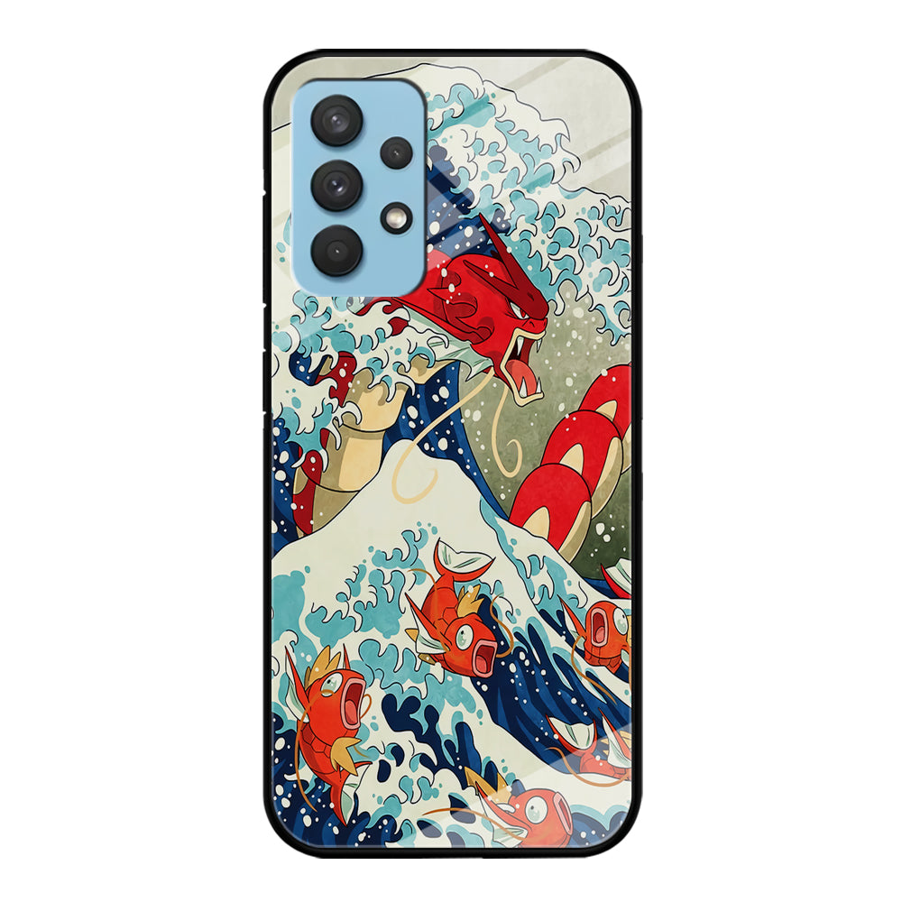 The Great Wave Gyarados Samsung Galaxy A32 Case-Phone Case-Tempered Glass Case-Altracase