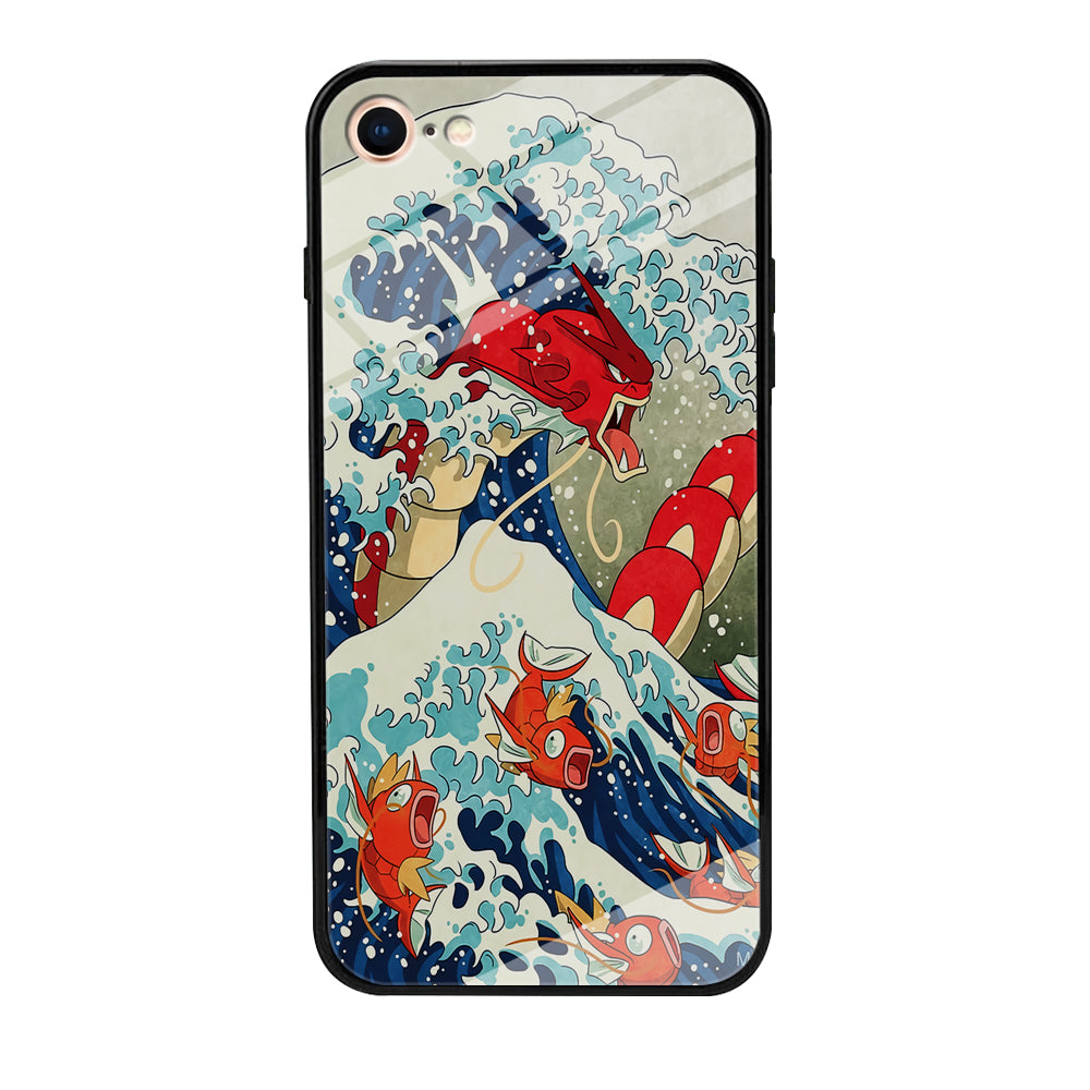The Great Wave Gyarados iPhone SE 2020 Case-Phone Case-Tempered Glass Case-Altracase