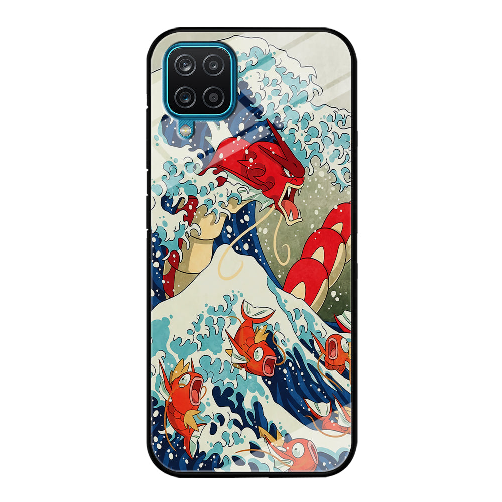 The Great Wave Gyarados Samsung Galaxy A12 Case-Phone Case-Tempered Glass Case-Altracase