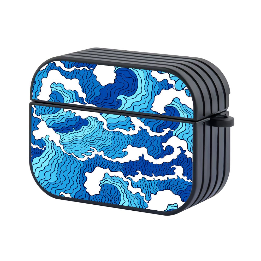 The Great Wave off Kanagawa Hard Plastic Case Cover For Apple Airpods Pro 2-AirPod Case-Altracase