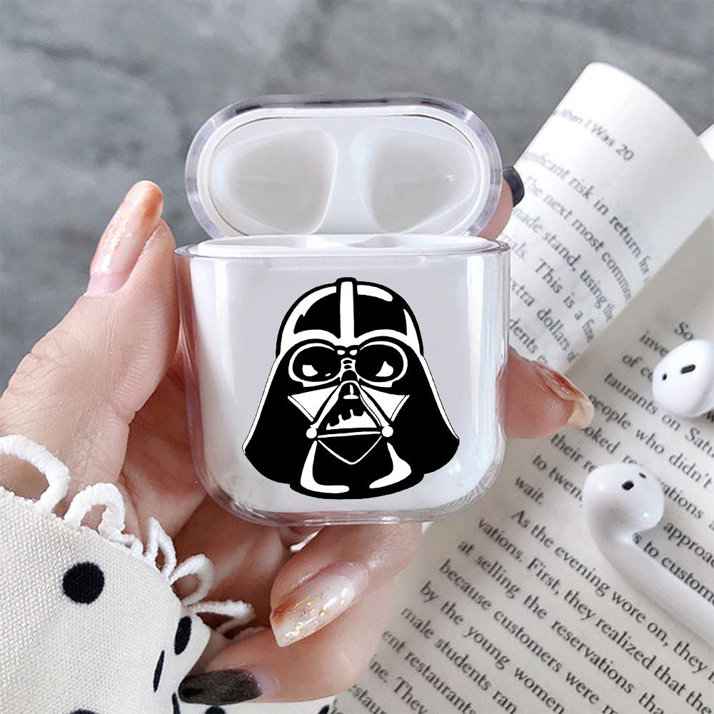 The Head of Darth Vader Hard Plastic Protective Clear Case Cover For Apple Airpods-AirPod Case-Altracase