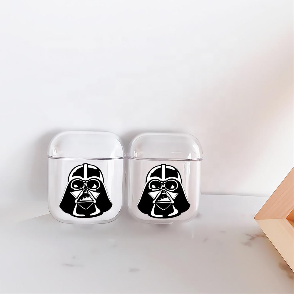 The Head of Darth Vader Hard Plastic Protective Clear Case Cover For Apple Airpods-AirPod Case-Altracase