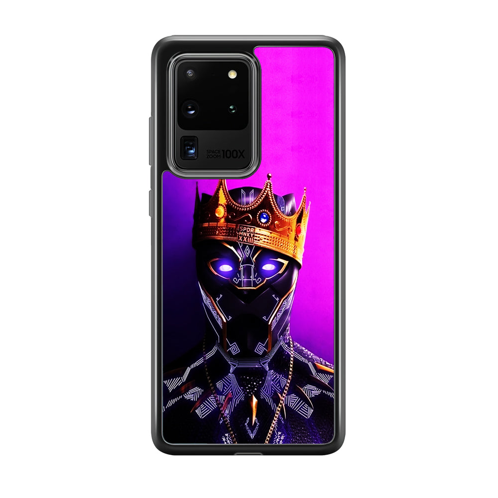 The King Black Panther Samsung Galaxy S20 Ultra Case-Phone Case-Rubber Black (2D Case)-Altracase