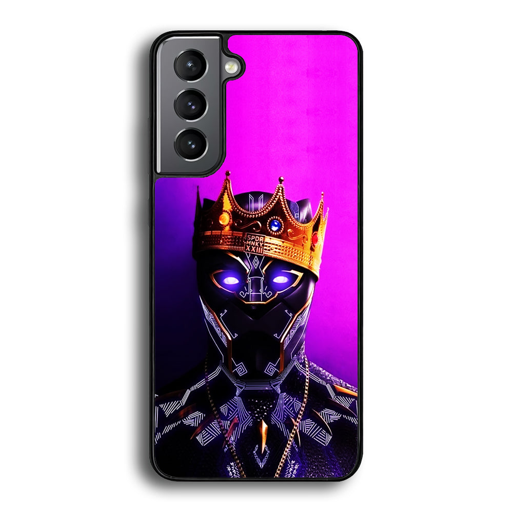 The King Black Panther Samsung Galaxy S23 Case-Phone Case-Rubber Black (2D Case)-Altracase
